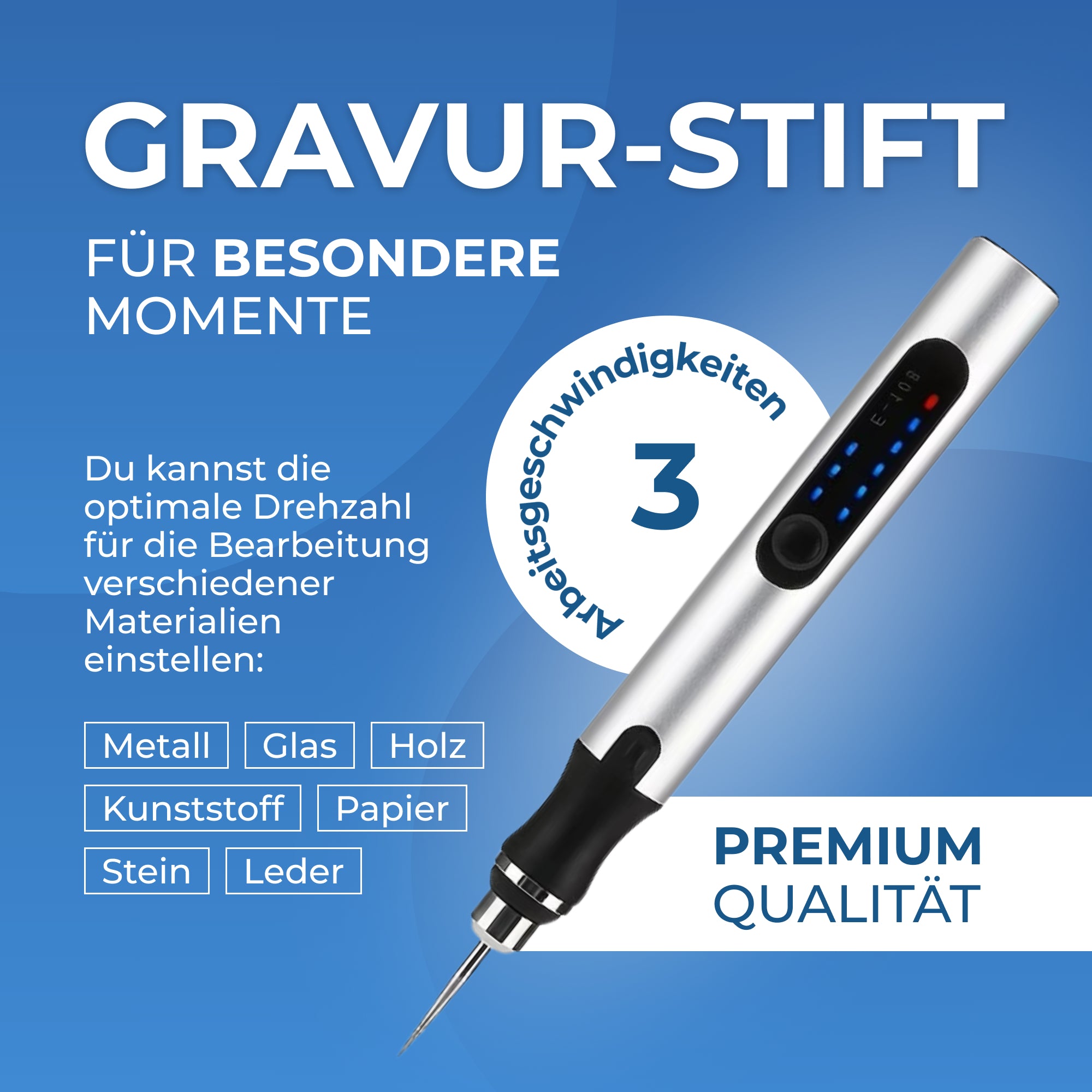 Gravur-Stift mit Schablonen – für besondere Momente